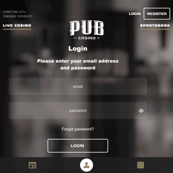 Pub Casino Login
